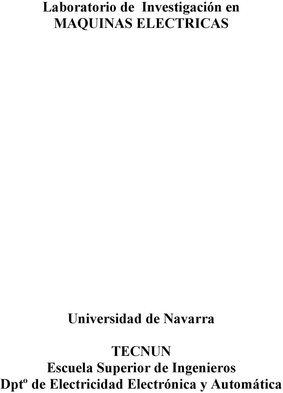 Navarra TECNUN Escuela Superior de