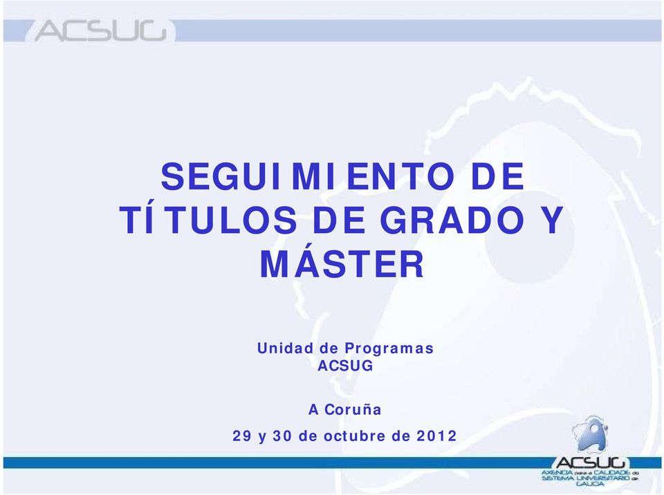 Programas ACSUG A Coruña