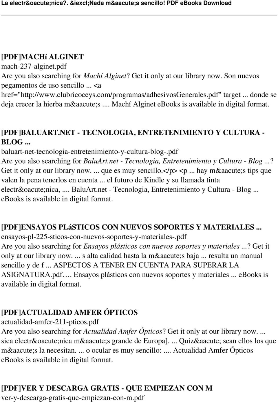 .. baluart-net-tecnologia-entretenimiento-y-cultura-blog-.pdf Are you also searching for BaluArt.net - Tecnologia, Entretenimiento y Cultura - Blog...? Get it only at our library now.
