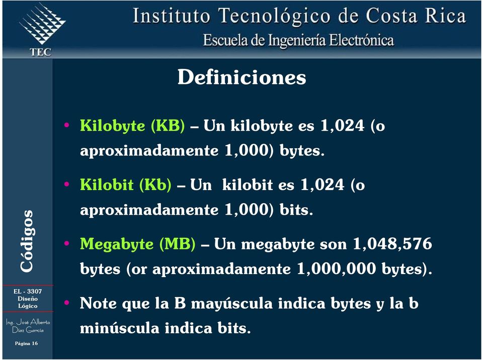 Megabyte (MB) Un megabyte son 1,048,576 bytes (or aproximadamente 1,000,000