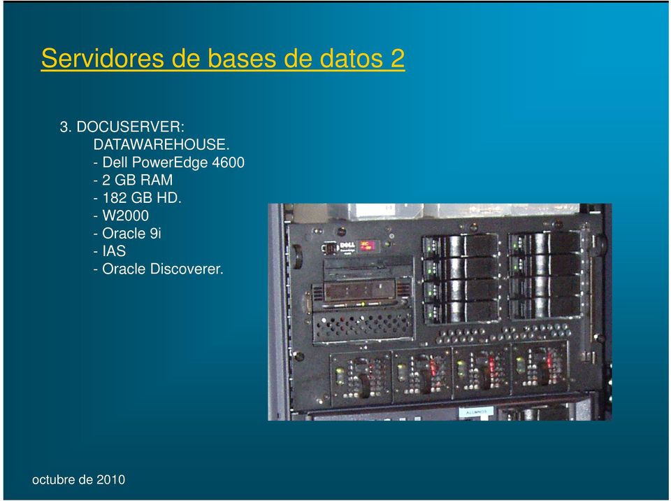 - Dell PowerEdge 4600-2 GB RAM - 182