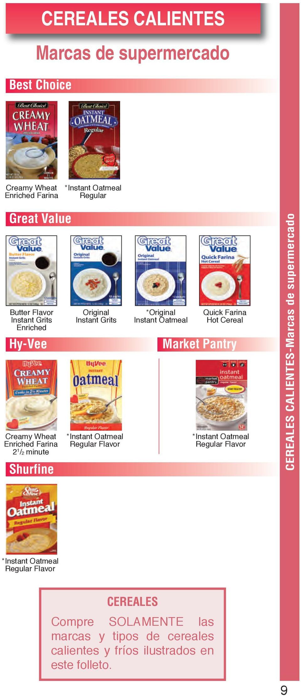 *Original Instant Oatmeal Quick Farina Hot Cereal Market Pantry *Instant Oatmeal Regular Flavor CEREALES CALIENTES-Marcas de
