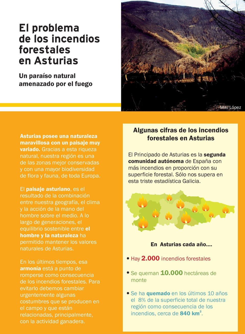 El paisaje asturiano, es el resultado de la combinación entre nuestra geografía, el clima y la acción de la mano del hombre sobre el medio.