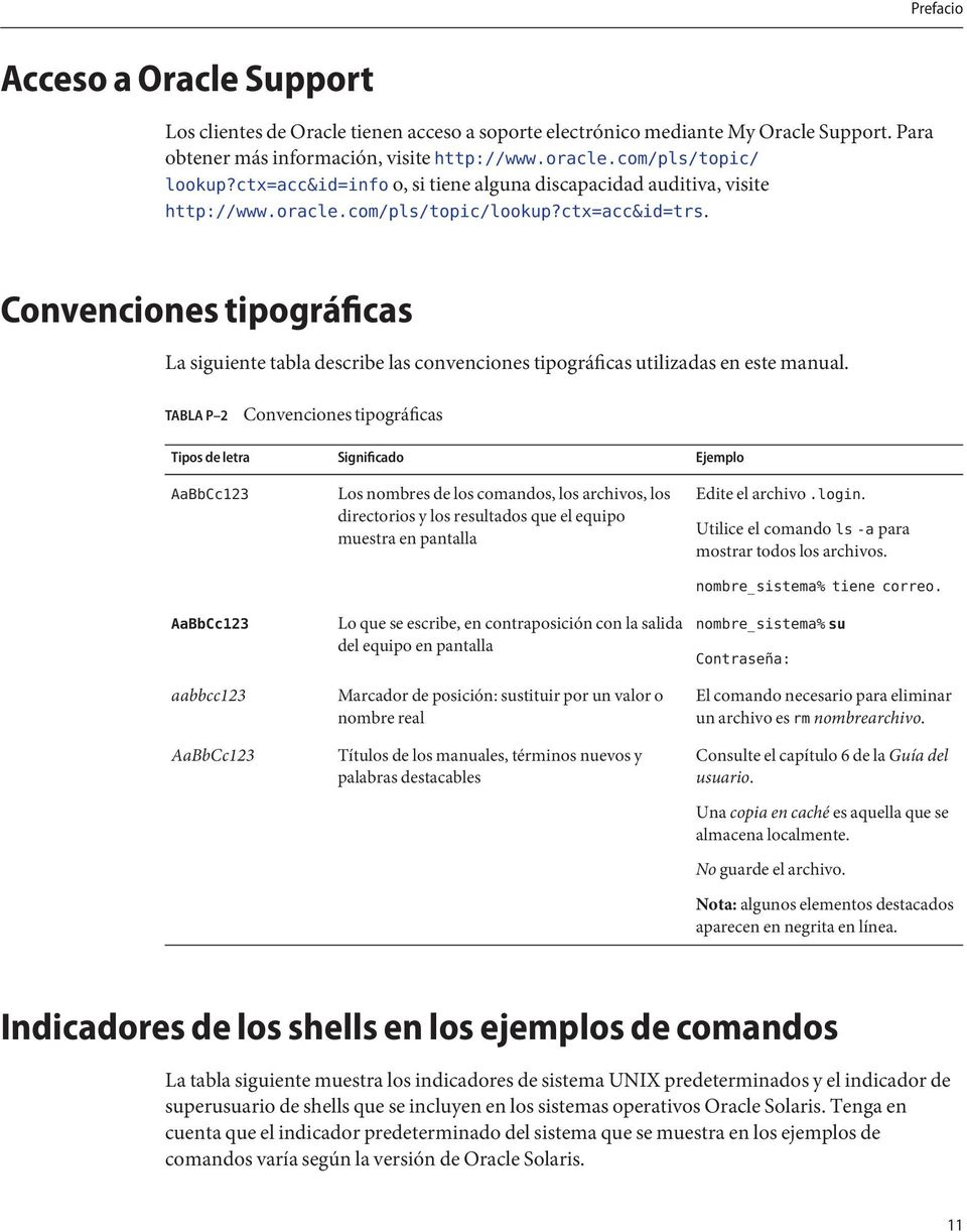 Convenciones tipográficas La siguiente tabla describe las convenciones tipográficas utilizadas en este manual.