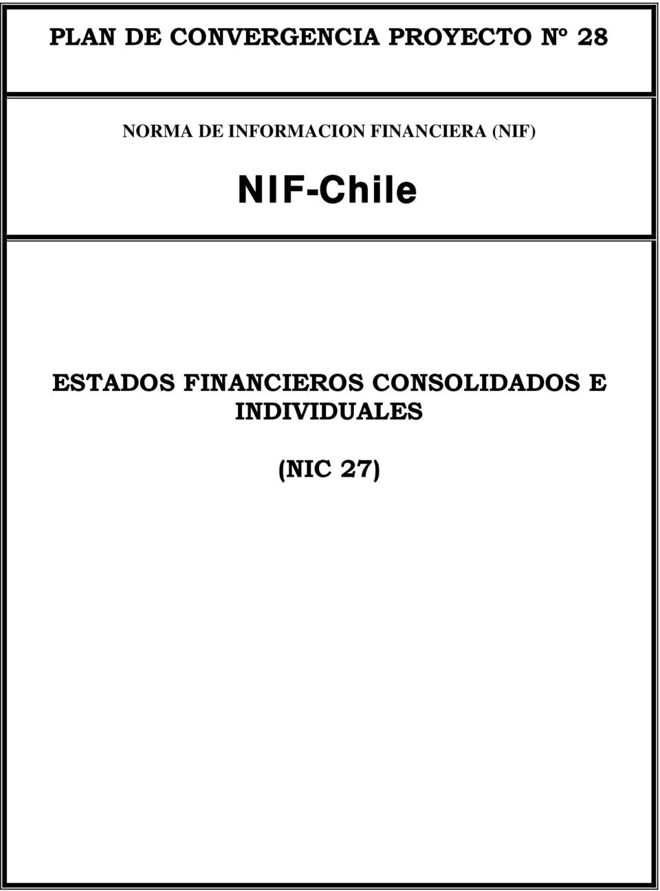 (NIF) NIF-Chile ESTADOS