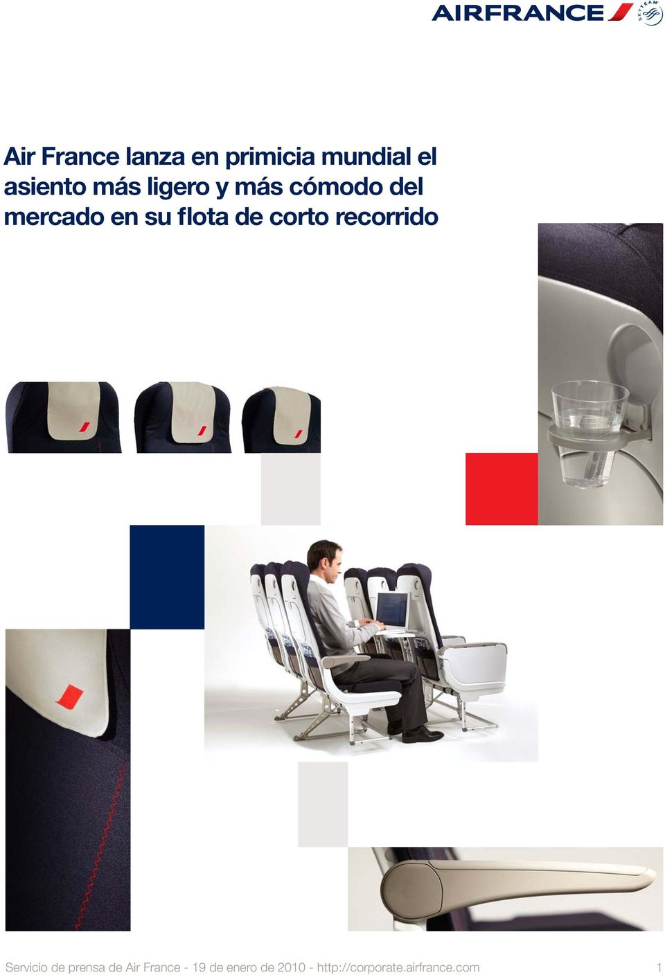 corto recorrido Servicio de prensa de Air France -