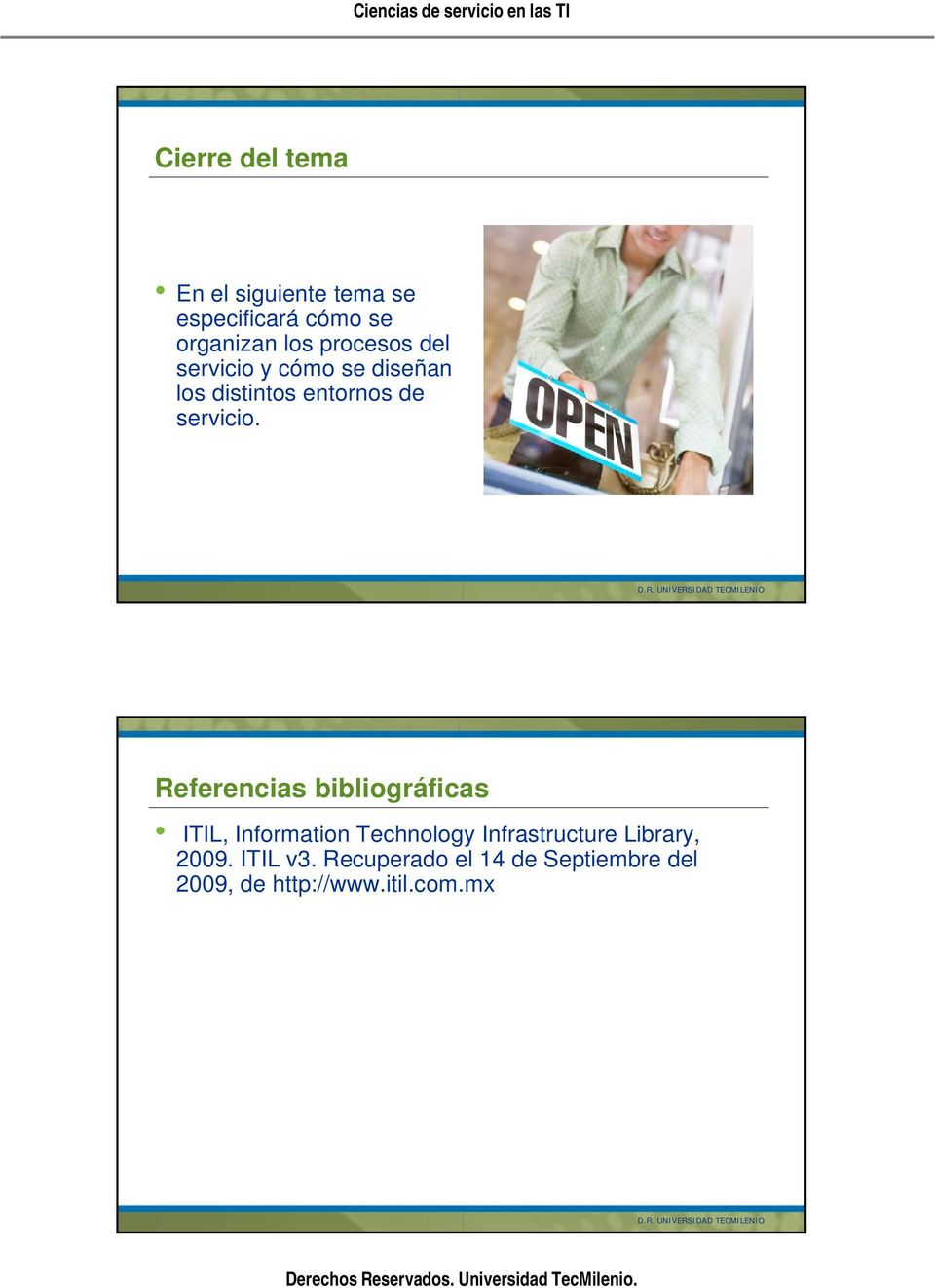 Referencias bibliográficas ITIL, Information Technology Infrastructure