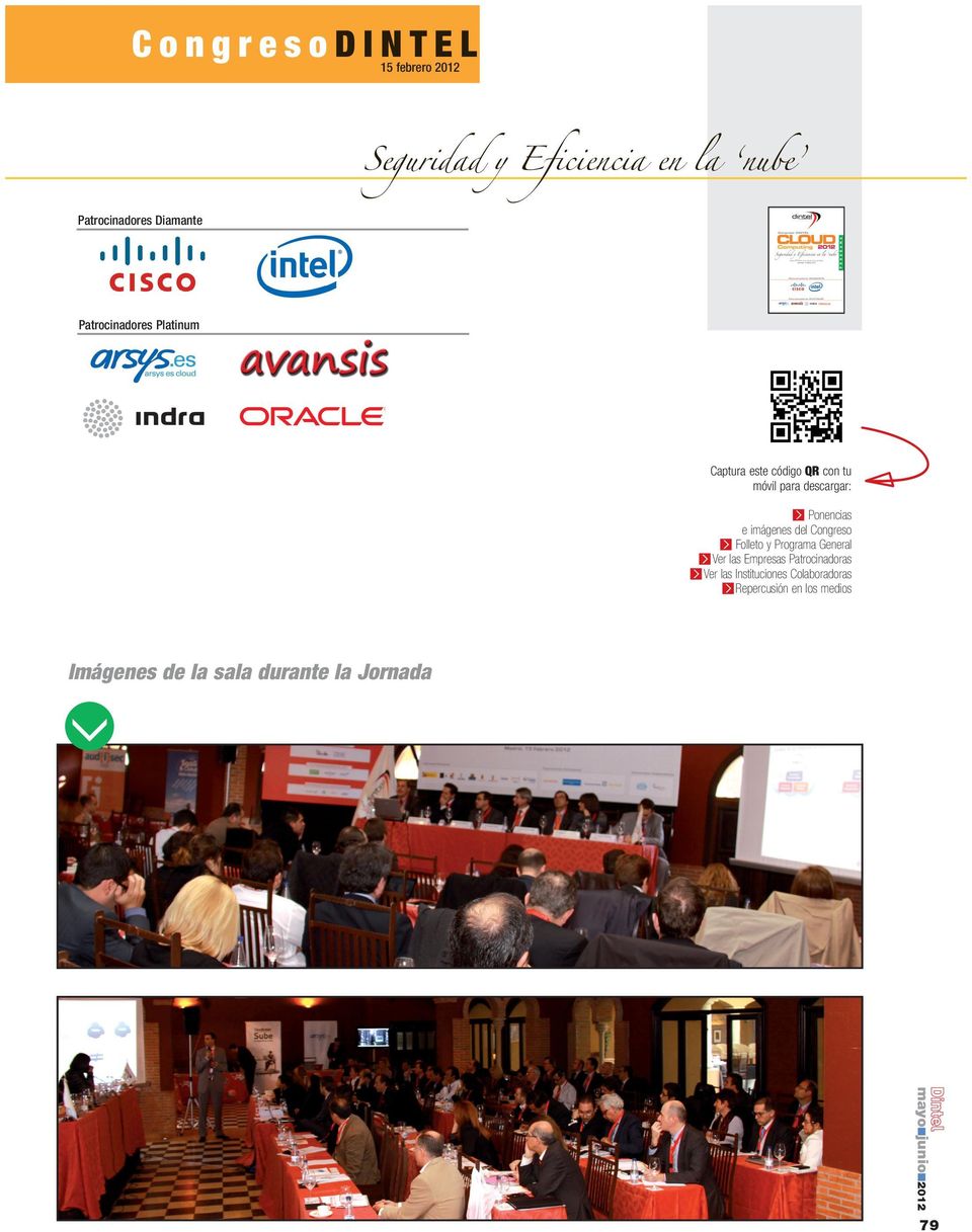 imágenes del Congreso Ç Folleto y Programa General Ç Ver las Empresas Patrocinadoras Ç Ver