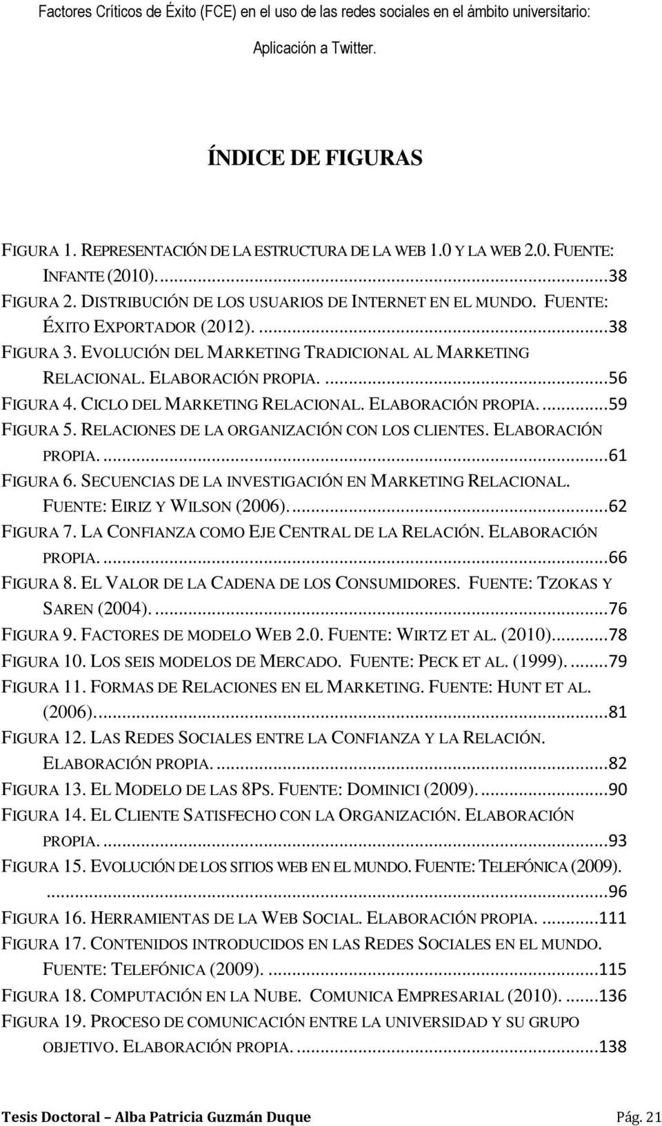 RELACIONES DE LA ORGANIZACIÓN CON LOS CLIENTES. ELABORACIÓN PROPIA.... 61 FIGURA 6. SECUENCIAS DE LA INVESTIGACIÓN EN MARKETING RELACIONAL. FUENTE: EIRIZ Y WILSON (2006).... 62 FIGURA 7.
