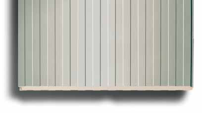 ISOBOX 0 Panel de fachada estudiado para satisfacer las condiciones de uso más variadas. Caracterizado por la simetría de la sección, con una superficie que asegura un interesante resultado estético.