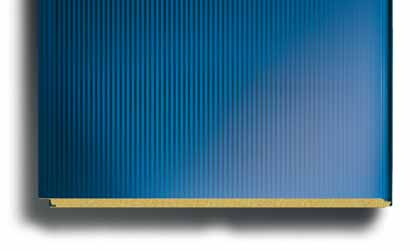 ISOFIRE WALL 0 Panel proyectado para empleo en paredes. Caracterizado por un núcleo en fibra mineral que garantiza la incombustibilidad del producto además de un óptimo aislamiento térmico.