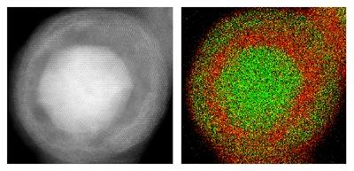 Imágenes con el microscopio electrónico de transmisión Oro, plata y oro otra vez: Nuevas nanopartículas para diagnóstico médico.