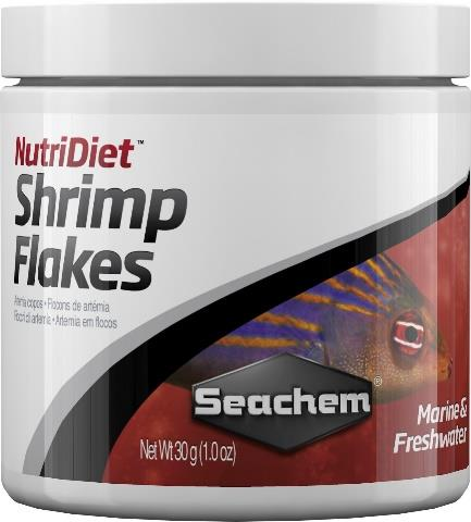 NutriDiet Shrimp Flakes NutriDiet Shrimp Flakes es una dieta Premium y nutricionalmente balanceada formulada para satisfacer los requerimientos de peces tanto marinos como de agua dulce.