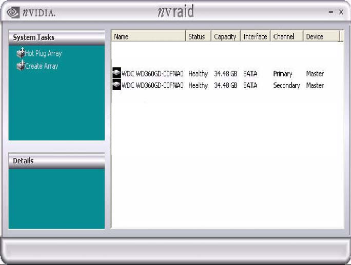 B. Crear matrices RAID Esta sección incluye ejemplos de la forma de utilizar NVRAIDMAN para crear matrices RAID.