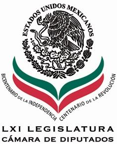 COORDINACIÓN DE COMUNICACIÓN SOCIAL México, D.F., a 8 de marzo de 2012. DIPUTADO GUADALUPE ACOSTA NARANJO, presidente de la Mesa Directiva de la Cámara de Diputados.