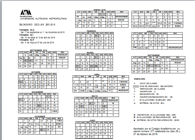 + Actividades escolares con base en el Calendario Escolar Anual Inicio de