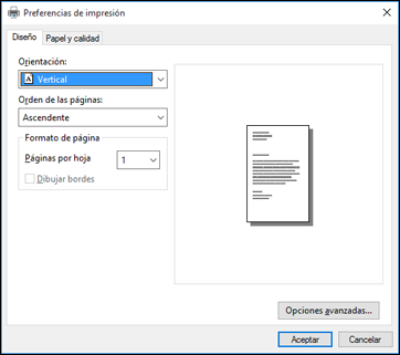 2. Seleccione el comando de impresión en su aplicación. Nota: Es posible que tenga que seleccionar un icono de impresión en la pantalla, la opción Imprimir en el menú Archivo u otro comando.