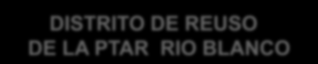 DISTRITO DE REUSO DE LA PTAR RIO BLANCO USUARIOS ACTUALES VALLE REAL SOLARES TEC MONTERREY SOLEI CAMPO REAL BOSQ.