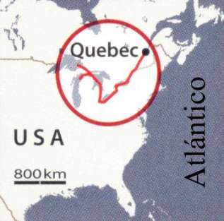 Vía marítima de Saint Lawrence (Canadá/USA) Longitud: 3770 km Los lagos de Norteamérica forman con el río Saint Lawrence del este de Canadá el mayor estanque de agua