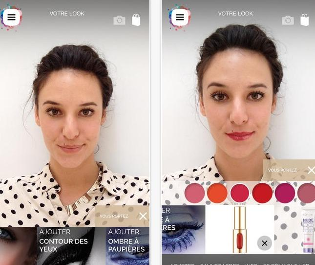L oreal makeup genius- Probar & comprar Gracias a un algoritmo y a un elaborado sistema de reconocimiento facial, MakeUp Genius transforma el iphone en un "espejo virtual" de un realismo