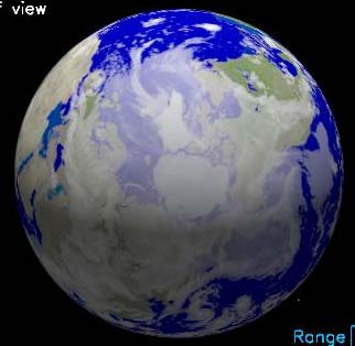 Criósfera Antártico: 4,000 m (12 millones