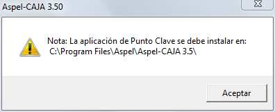 Instalación y configuración del servicio de PUNTO CLAVE en Aspel-CAJA 3.5 Aspel-Caja 3.