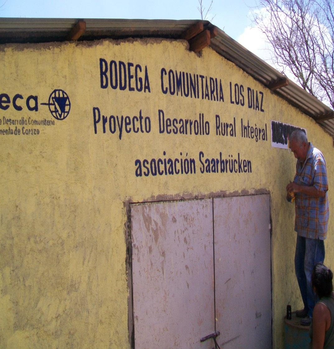 4. Comunidad de Los Díaz Realización de rótulo de visibilización de la Bodega Comunitaria
