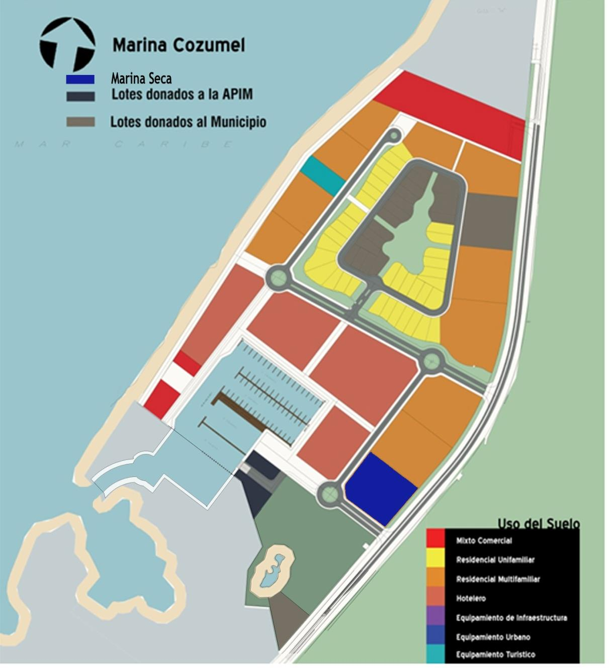 Marina Cozumel Proyecto integral para el desarrollo de una marina en la zona de la laguna Caleta. Permitirá integrar a Cozumel al circuito náutico del Caribe.