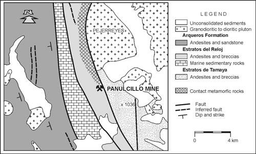 Depósitos tipo skarn en Chile Ocasionalmente forman depósitos de magnetita económicamente viables. Se asocian a intrusivos máficos a intermedios, de gabro a granodiorita, oxidados.