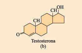 Lípidos sin ácidos grasos El colesterol pertenece a un grupo importante de compuestos conocidos como esteroides formada por cuatro anillos de carbono y una cadena hidrocarbonada La testosterona,