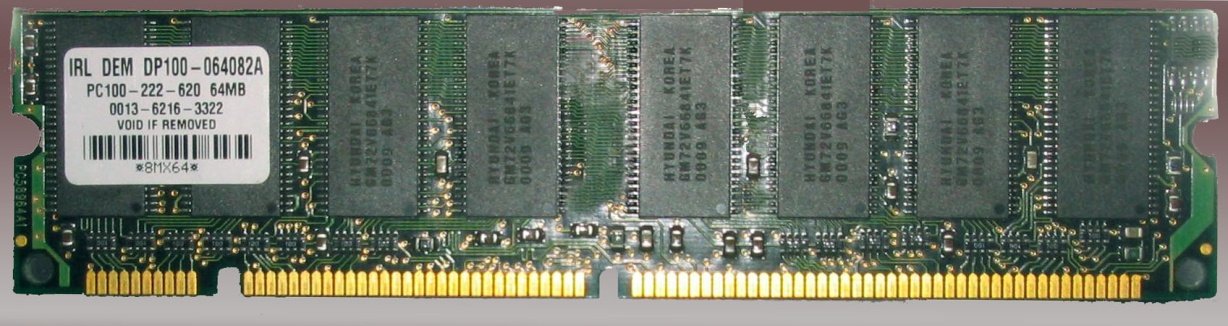 4. Memoria principal semiconductora SDRAM 2 muescas DDR SDR SDRAM-1