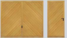 Modelos de madera maciza y modelos de madera de diseño Resumen de modelos de puertas de garaje y puertas peatonales laterales Modelo 927 Acanalado de madera, rombo Modelo 933 Acanalado de madera