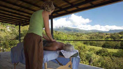 Masaje en el balcón de una cabaña Habitación