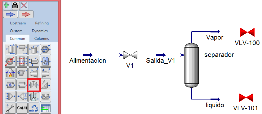 En parameters ingresar un volumen de 2 m 3 (figura 17) Figura 17. Ingreso del volumen del tanque separador Cerrar la ventana del separador.