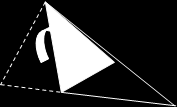 3 En un triángulo, llamamos bisectriz al trazo que une un vértice con el lado opuesto y que divide al ángulo respectivo en dos partes iguales. a. Dibuja un triángulo cualquiera en una hoja de papel y recórtalo.