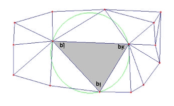 construir una red de triángulos irregulares (TIN), para la generación de modelos digitales de elevación.