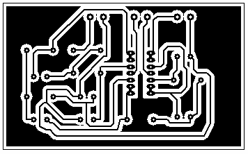 60 Figura 5.14 PCB circuito de filtrado. Una vez diseñados los PCB de cada uno de los circuitos se procedió a la construcción de las tarjetas, para ello se aplicaron los siguientes pasos: 1.