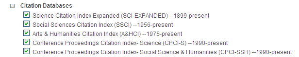 Web of Science Sciences Citation Index Expanded (8.