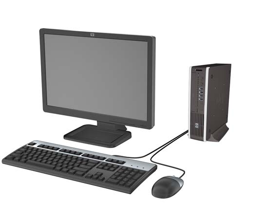 1 Características del producto Características de la configuración estándar Las características del ordenador de escritorio ultra delgado HP Compaq pueden variar en función del modelo.
