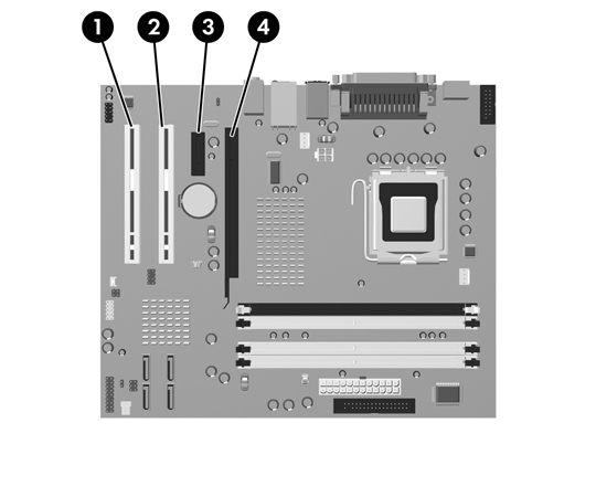 Extracción o instalación de una tarjeta de expansión El ordenador tiene dos ranuras de expansión PCI estándar que pueden dar cabida a una tarjeta de expansión de hasta 17,46 cm (6,875 pulgadas) de