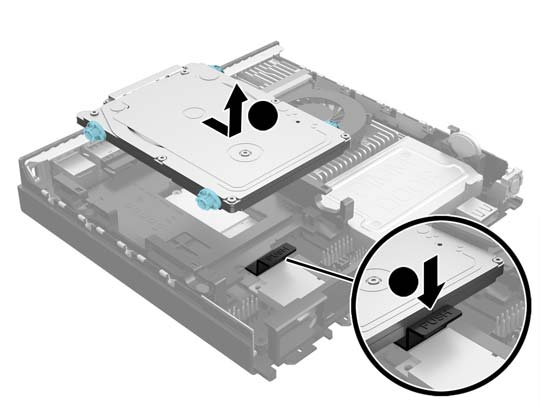 Extracción y sustitución de una unidad de disco duro NOTA: Antes de extraer la unidad de disco duro antigua, asegúrese de hacer copias de seguridad de los datos de la unidad de disco duro antigua