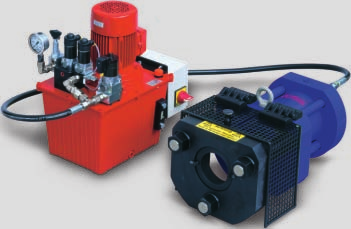 Máquinas de premontaje Tipo 85 Equipo para la toma eléctrica 400 V / 16 A AC 3 F/N/PE/50 Hz 0,75 kw Tipo 85 5 9 91 08 50 00 para el premontaje mecánico de collarines en tubos de diámetro ext.