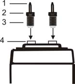 Operación Agujas del electrodo PRECAUCIÓN: Las agujas del electrodo de medición son extremadamente filosas. Tenga cuidado al manipular este instrumento.