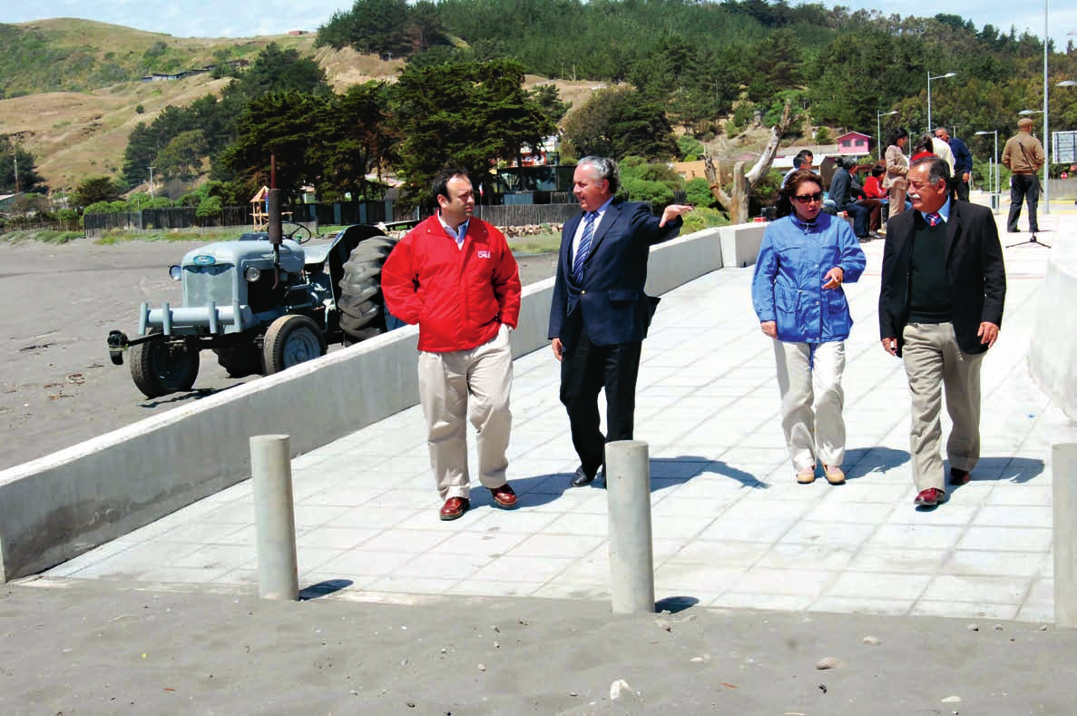 El nuevo Paseo Costero de Matanzas, en la comuna de Navidad, fue inaugurado en diciembre de 2012.