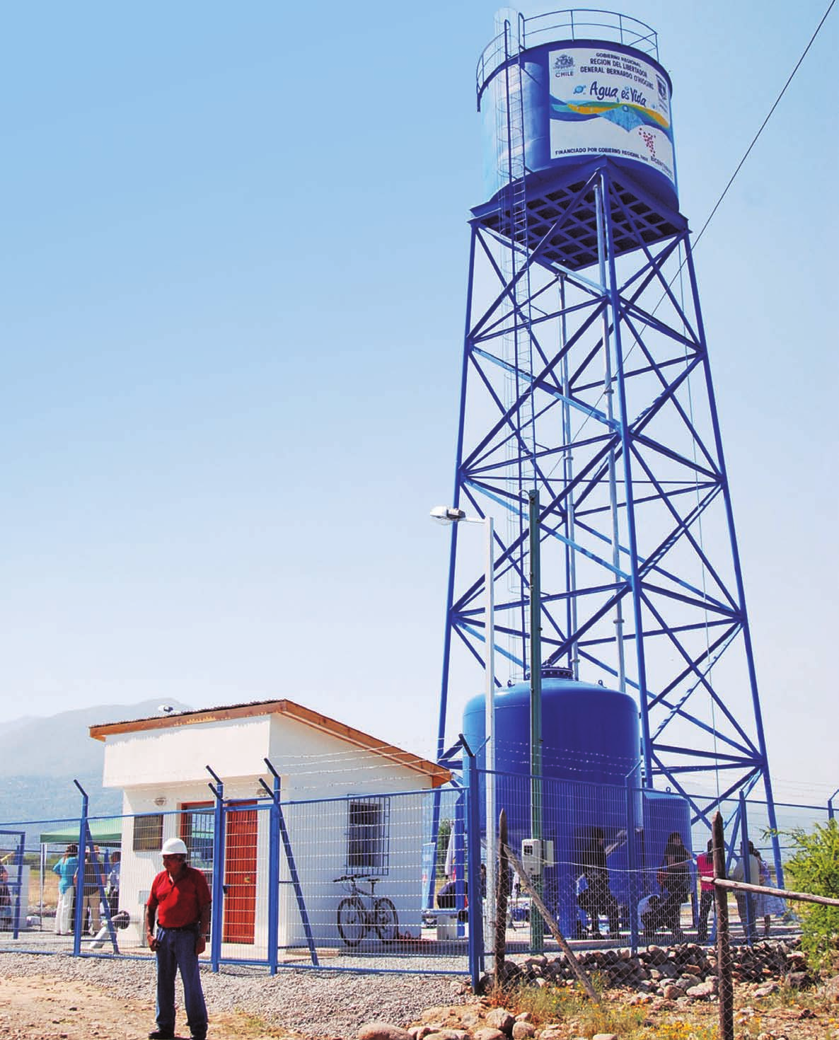 El nuevo Sistema de Agua Potable Rural (APR) Monte Lorenzo, ubicado en San
