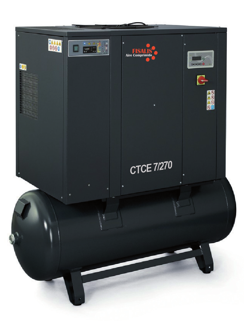 El objetivo de la serie CTC, es el de ofrecer un compresor potente y eficaz con un rendimiento alto y constante.