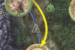 EJEMPLO DE FASE DE VIAJE 1 3 1 3 4 5 2 5 Es la fase de viaje de Argalad. Descarta una carta de 1. Héroe con un icono de bosque para mover desde el Reino del Bosque hasta el Sendero Élfico.