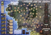 VISIÓN GENER AL DE LOS COMPONENTES TABLERO DE JUEGO En el tablero de juego se muestran las diferentes localizaciones de la Tierra Media por las que los jugadores pueden viajar durante la partida.