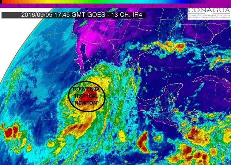 Aviso de Ciclón en el Océano Pacífico Ciudad de México a 05 de Septiembre del 2016. No.