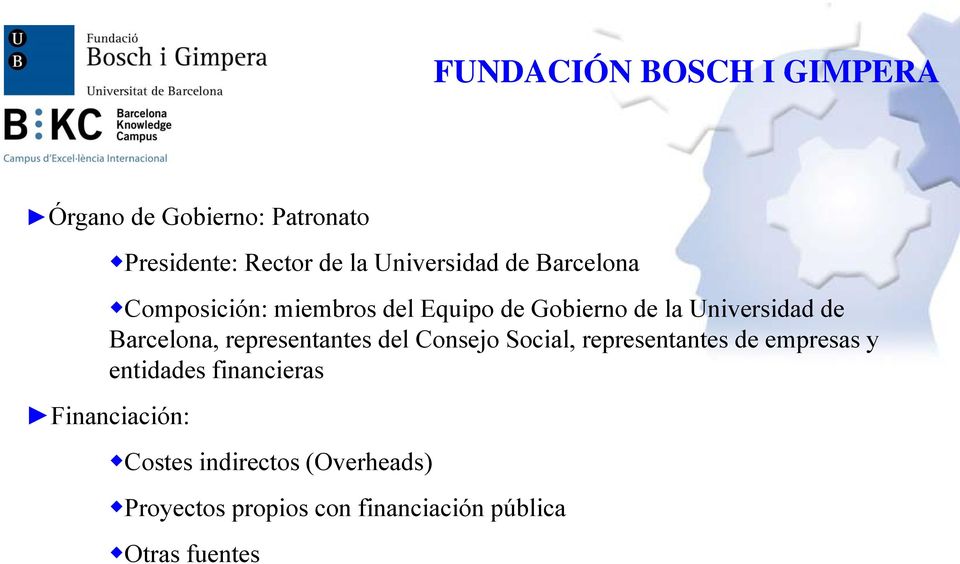 Barcelona, representantes del Consejo Social, representantes de empresas y entidades